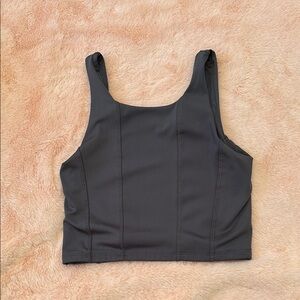 Zara Charcoal Sleeveless Top